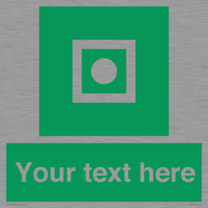 Custom sign safe condition Shipboard general alarm